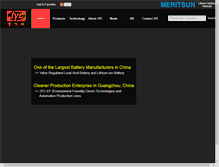 Tablet Screenshot of jycbattery.com